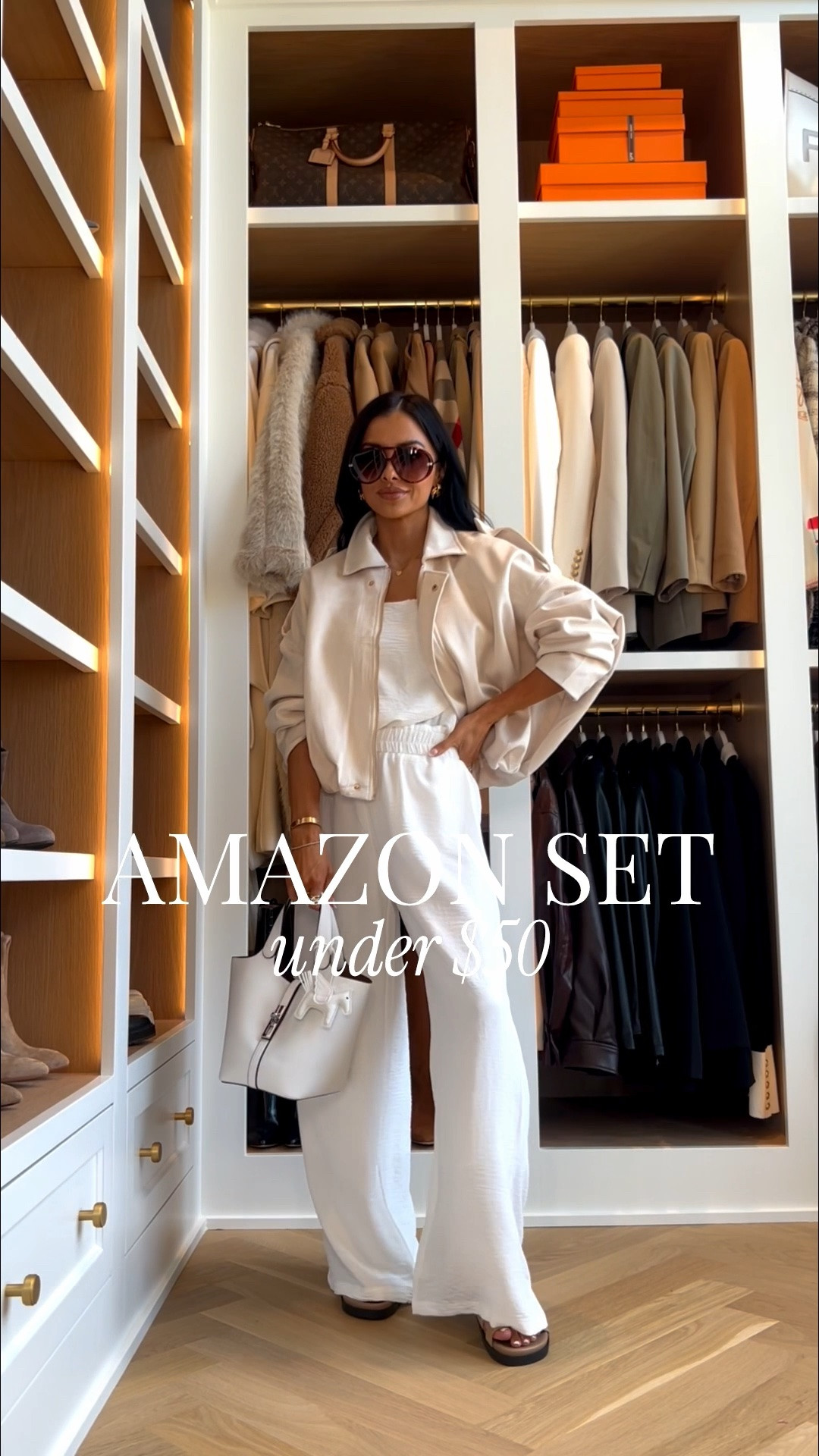 Amazon summer sets I’m loving - these cute matching sets make getting dressed so easy
Amazon white set under $50
Amazon suede bomber jacket
Amazon Hermes slides 
Beach vacation outfit / casual summer outfit

#LTKmomlife #LTKOver40 #LTKTravel