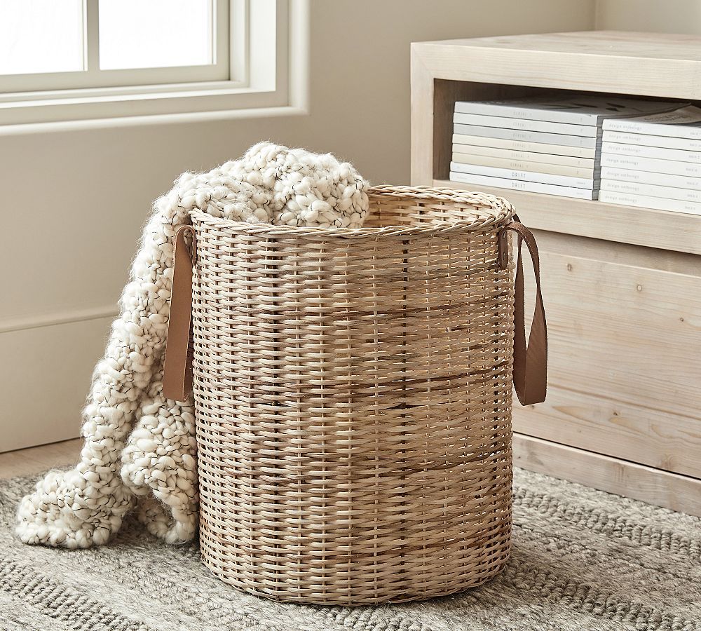 Austin Handwoven Tote Baskets | Pottery Barn (US)