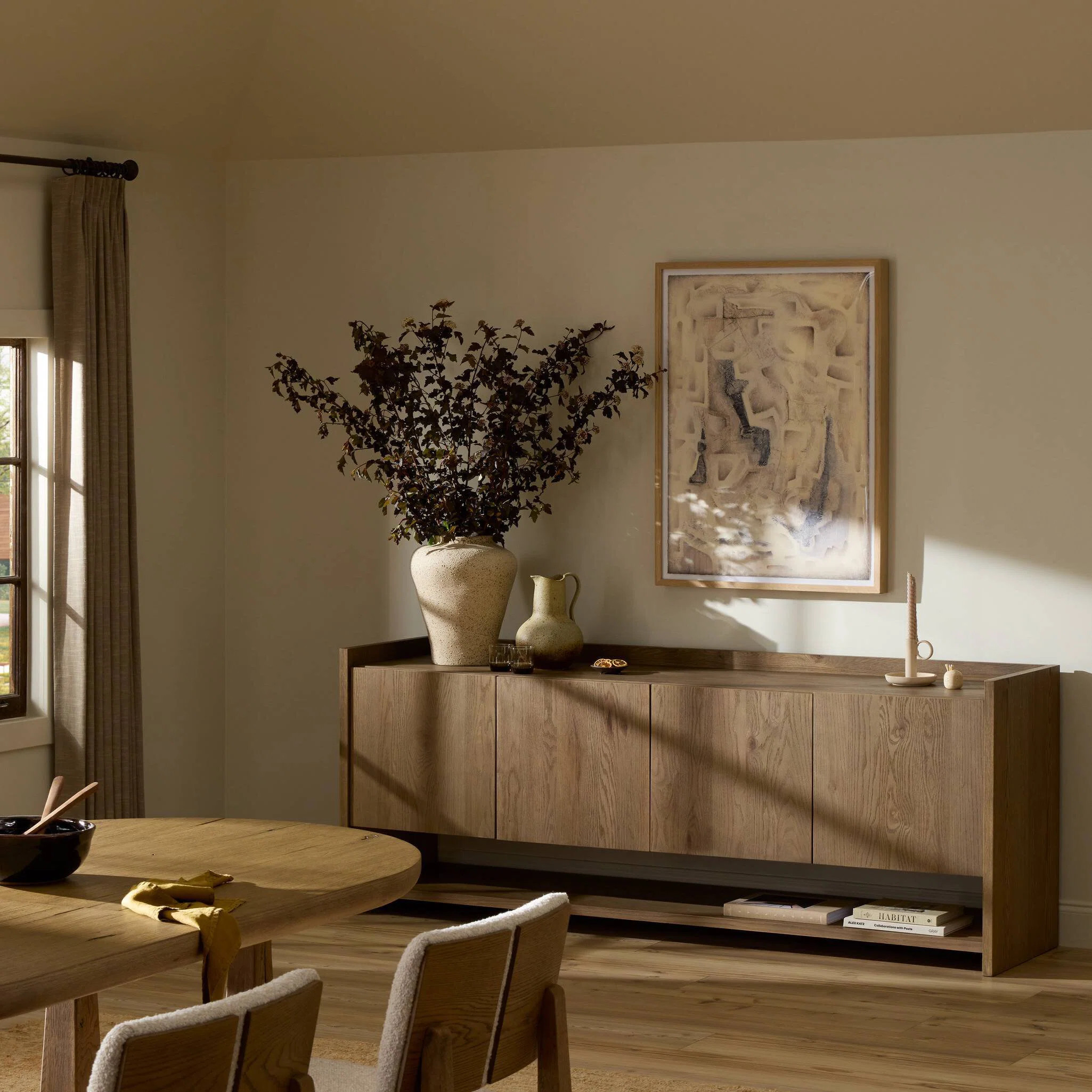 Rosalina Sideboard-Warm Oak Resawn | Wayfair North America