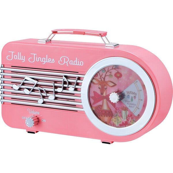 10.5" Jolly Jingles Radio, Pink - Mr. Christmas Accents & Decor | Maisonette | Maisonette