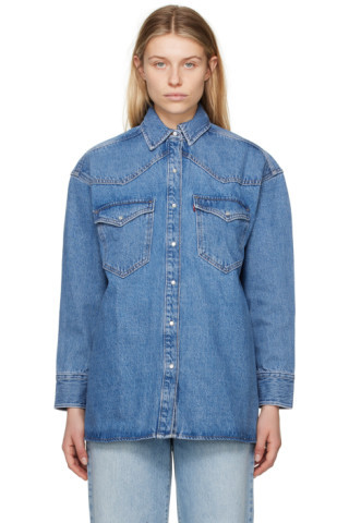 Blue Dylan Denim Shirt | SSENSE