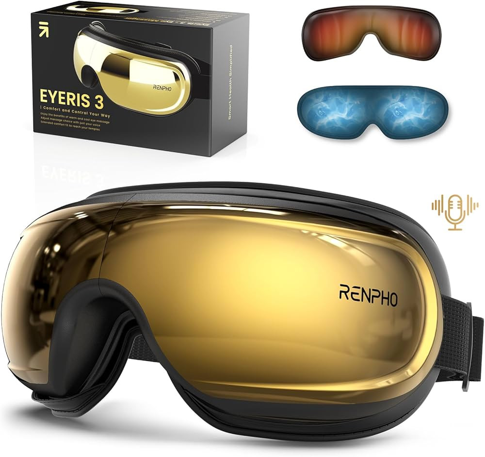 RENPHO Eyeris 3 Eye Massager with Heat and Cooling, Birthday Christmas Gifts for Women Men Him He... | Amazon (US)