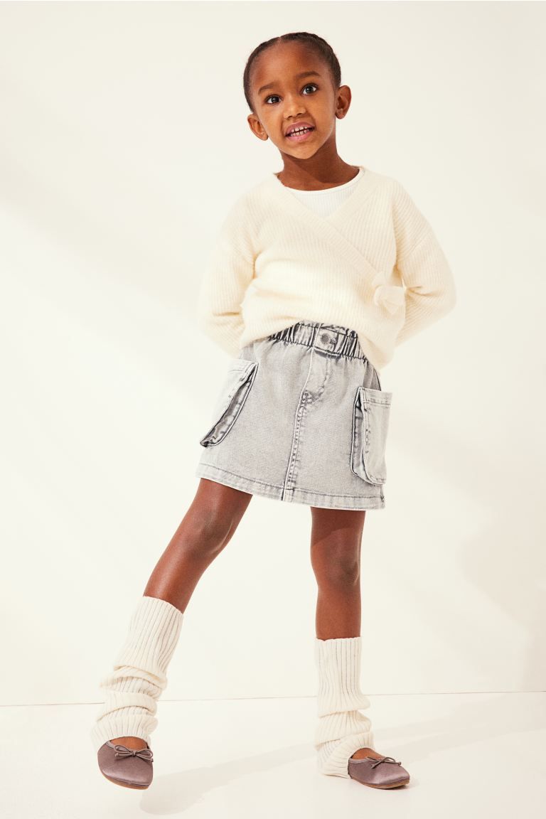 Denim Skirt - Light gray - Kids | H&M US | H&M (US + CA)