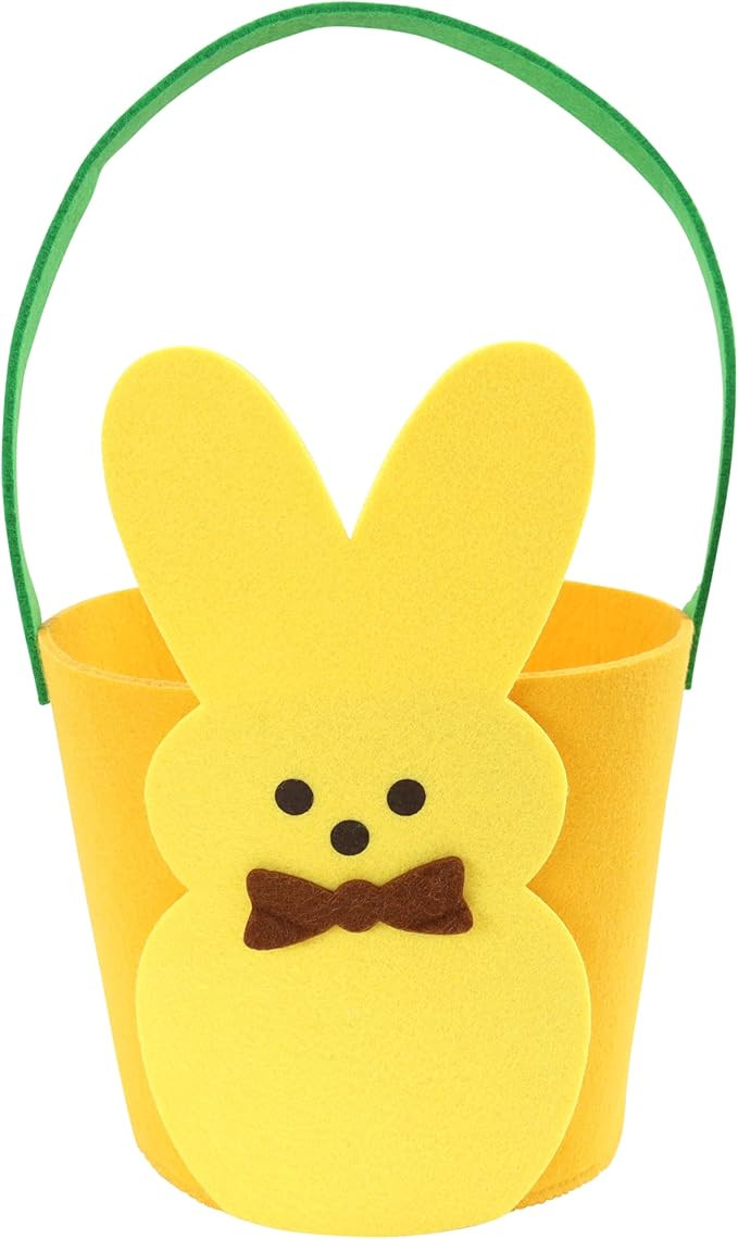 Animal Adventure | Peeps | 7” Collectible Yellow Bunny Felt Basket | Amazon (US)