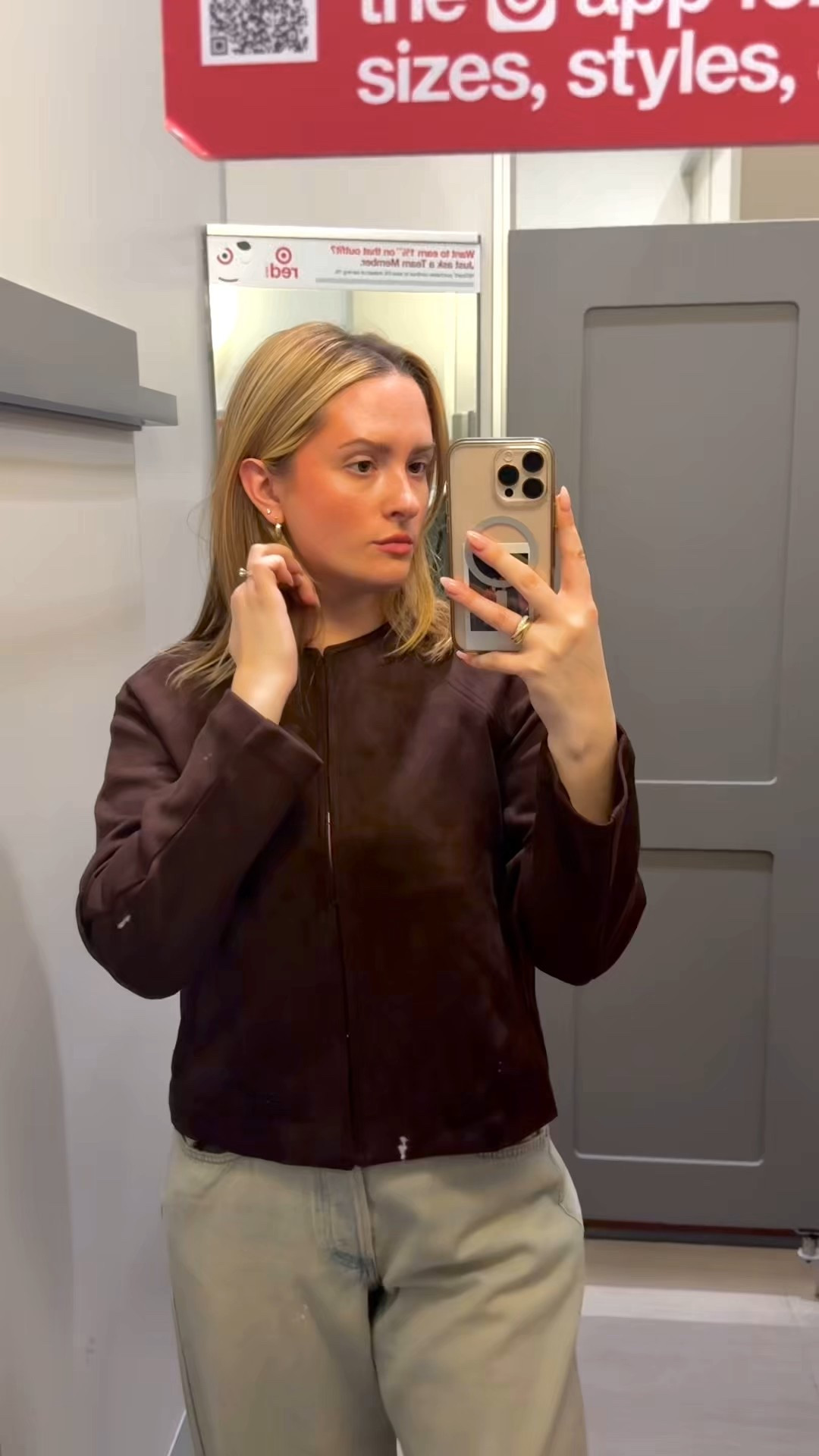 Such a cute jacket I had to try it on at Target! Brown suede jacket and distressed jeans. Jacket fits oversized so if you want it to be more fitted, I would order a size down! Perfect to be accessorize with a scarf or gold jewelry. Definitely for autumn color seasons! 

#LTKTall #LTKSaleAlert #LTKootd