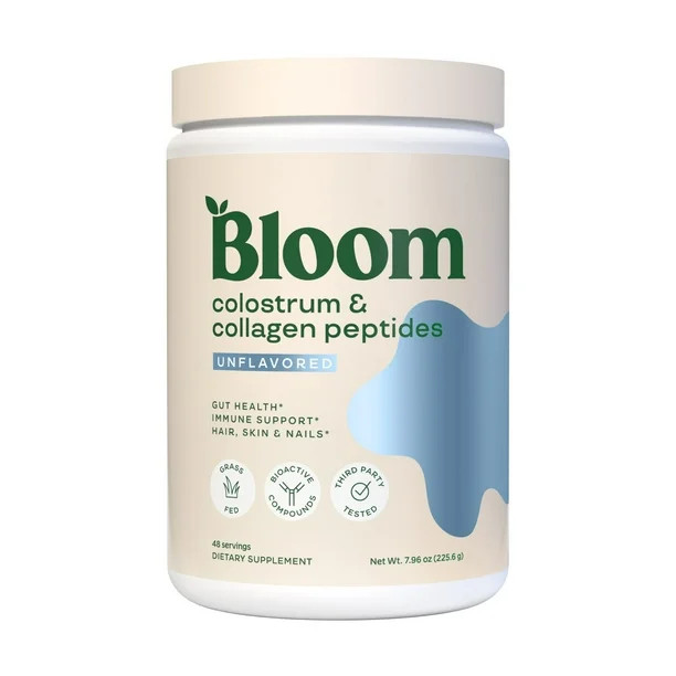 Bloom Nutrition  Bloom Nutrition Colostrum & Collagen Peptides, 0.64 lbs. 4.1 stars out of 58 rev... | Sam's Club