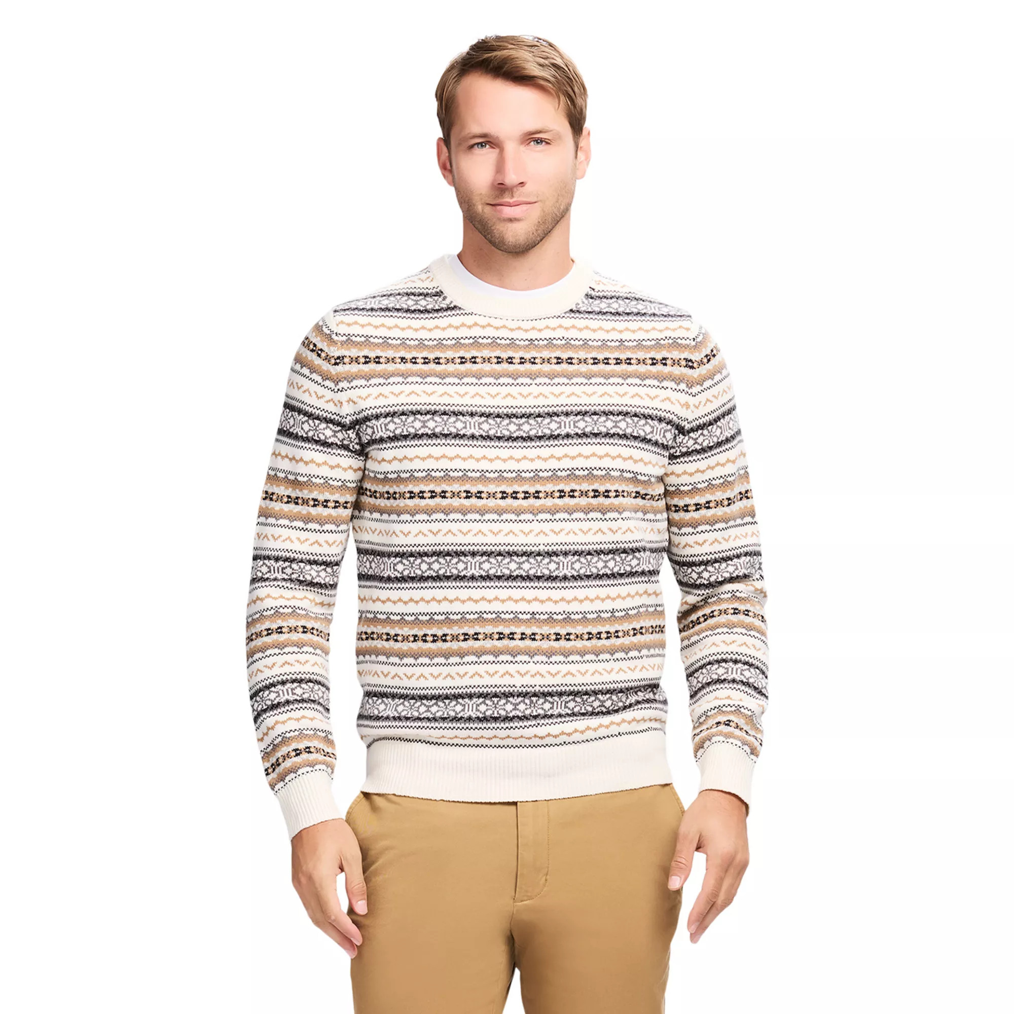 Men's IZOD Fair Isle Crewneck Sweater | Kohl's