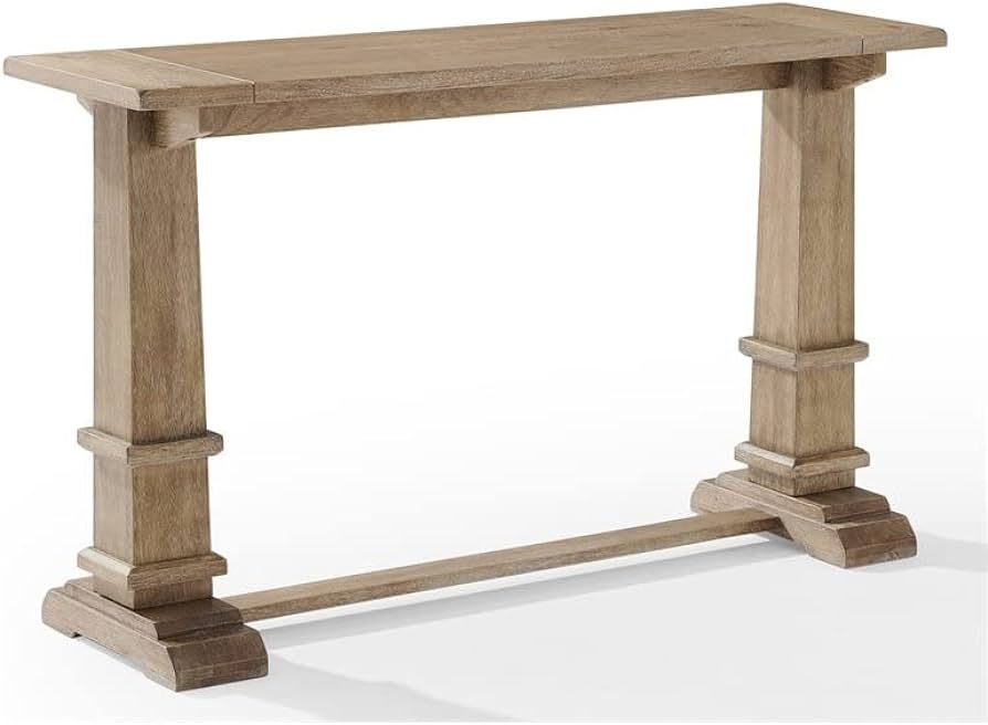 Pemberly Row Modern Farmhouse Wood Console Table in Rustic Brown | Amazon (US)