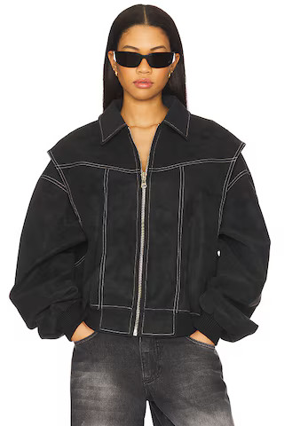 LIONESS Vista Bomber Jacket in Onyx from Revolve.com | Revolve Clothing (Global)