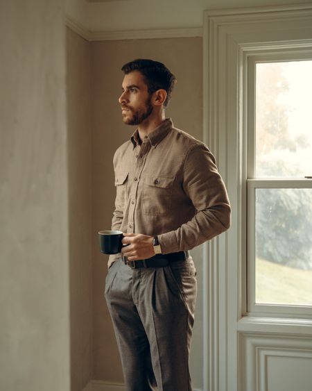 Morning coffee and the perfect flannel for the fall! ☕️  #fallfashion #flannelseason #flannel