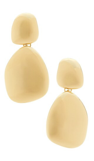 BaubleBar Organic Statement Earrings in Metallic Gold. | Revolve Clothing (Global)