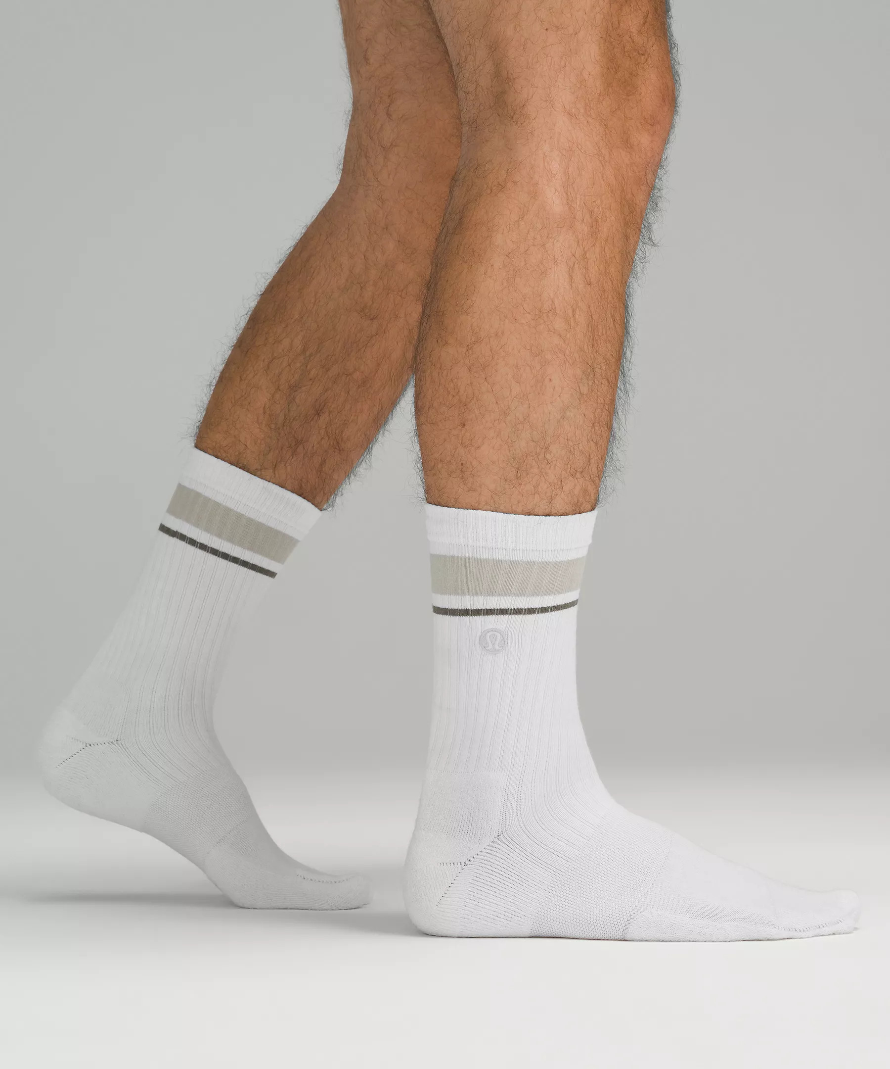 Men's Daily Stride Ribbed Comfort Crew Socks | Lululemon (US)