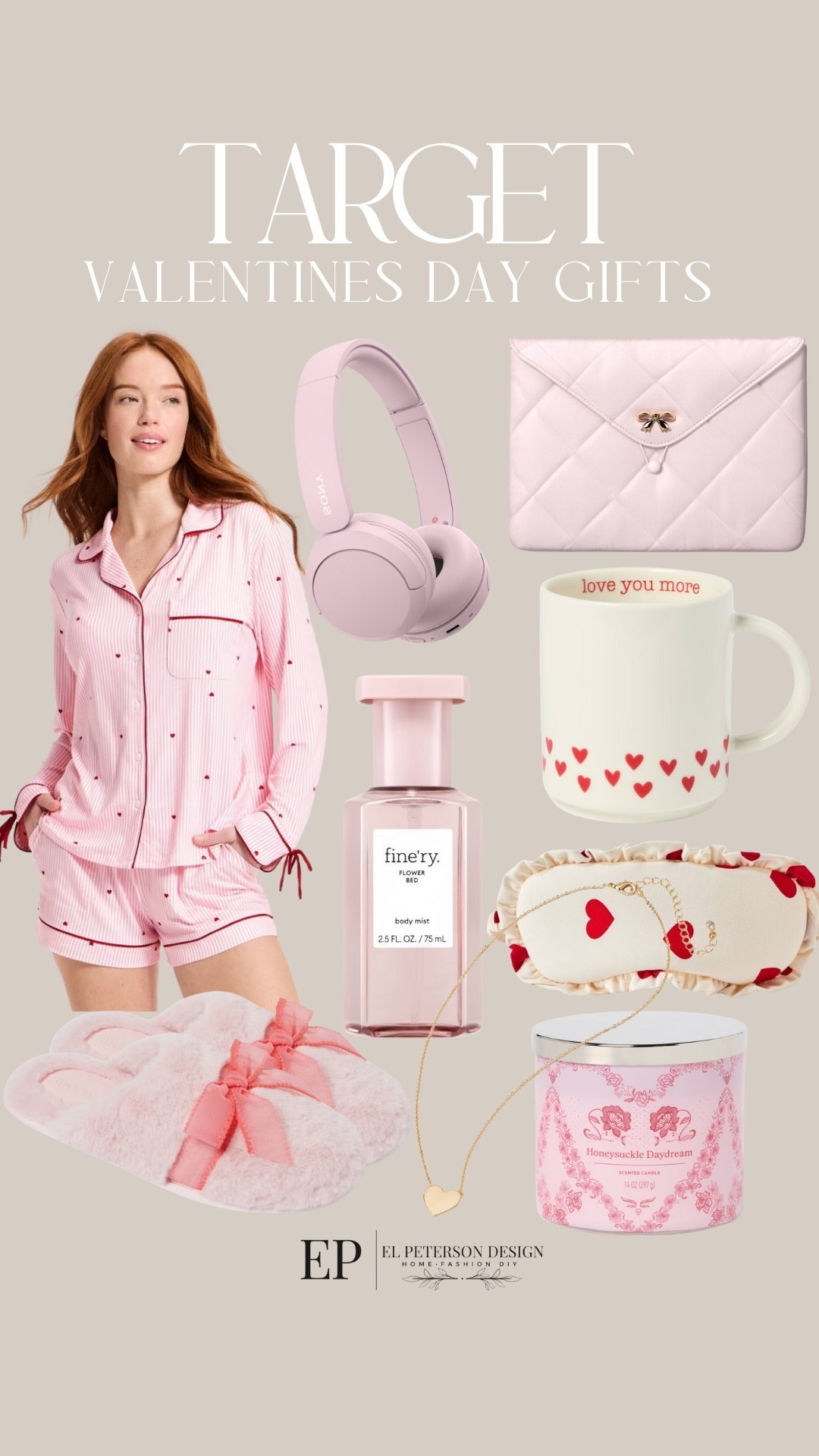 Target
Valentines Day Gifts 
Pjs
Headset
Slippers
Candles
Mug
Necklace
Most


#LTKValentine
