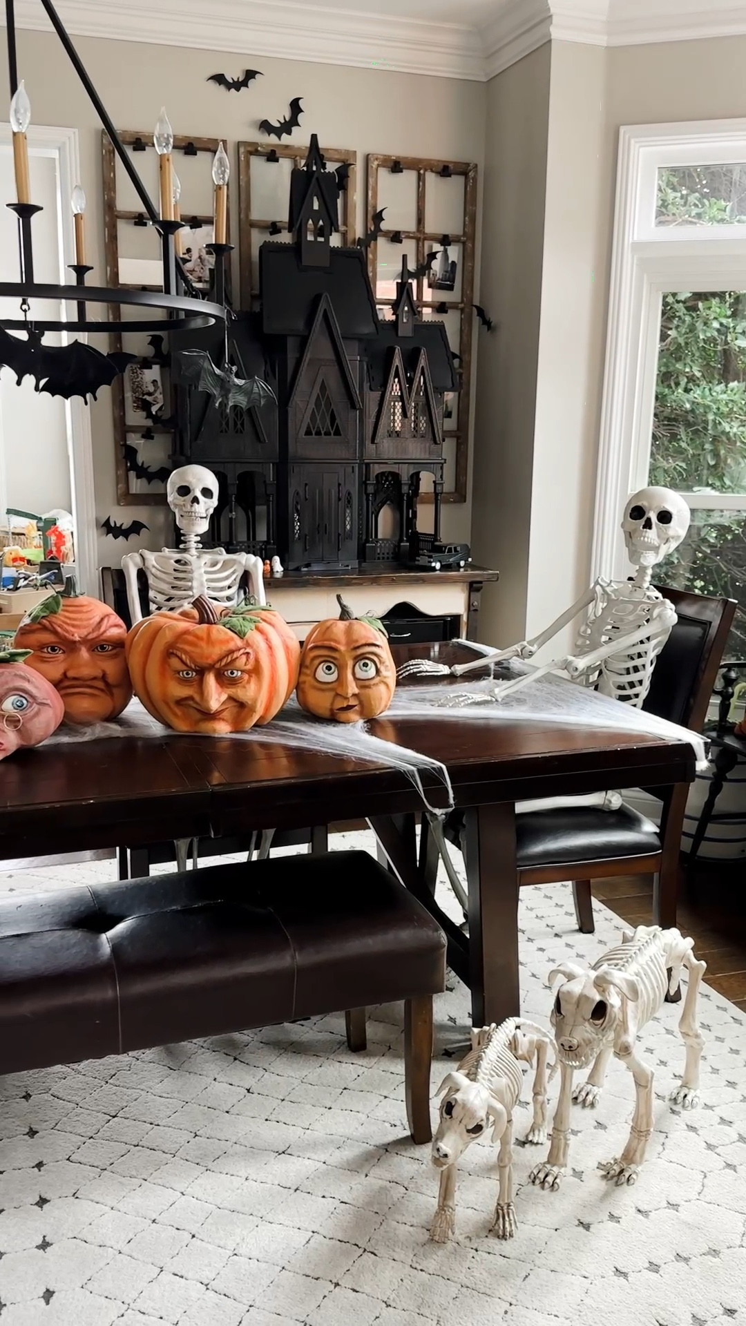 Dining room Halloween decor 

#LTKHome #LTKSeasonal #LTKVideo