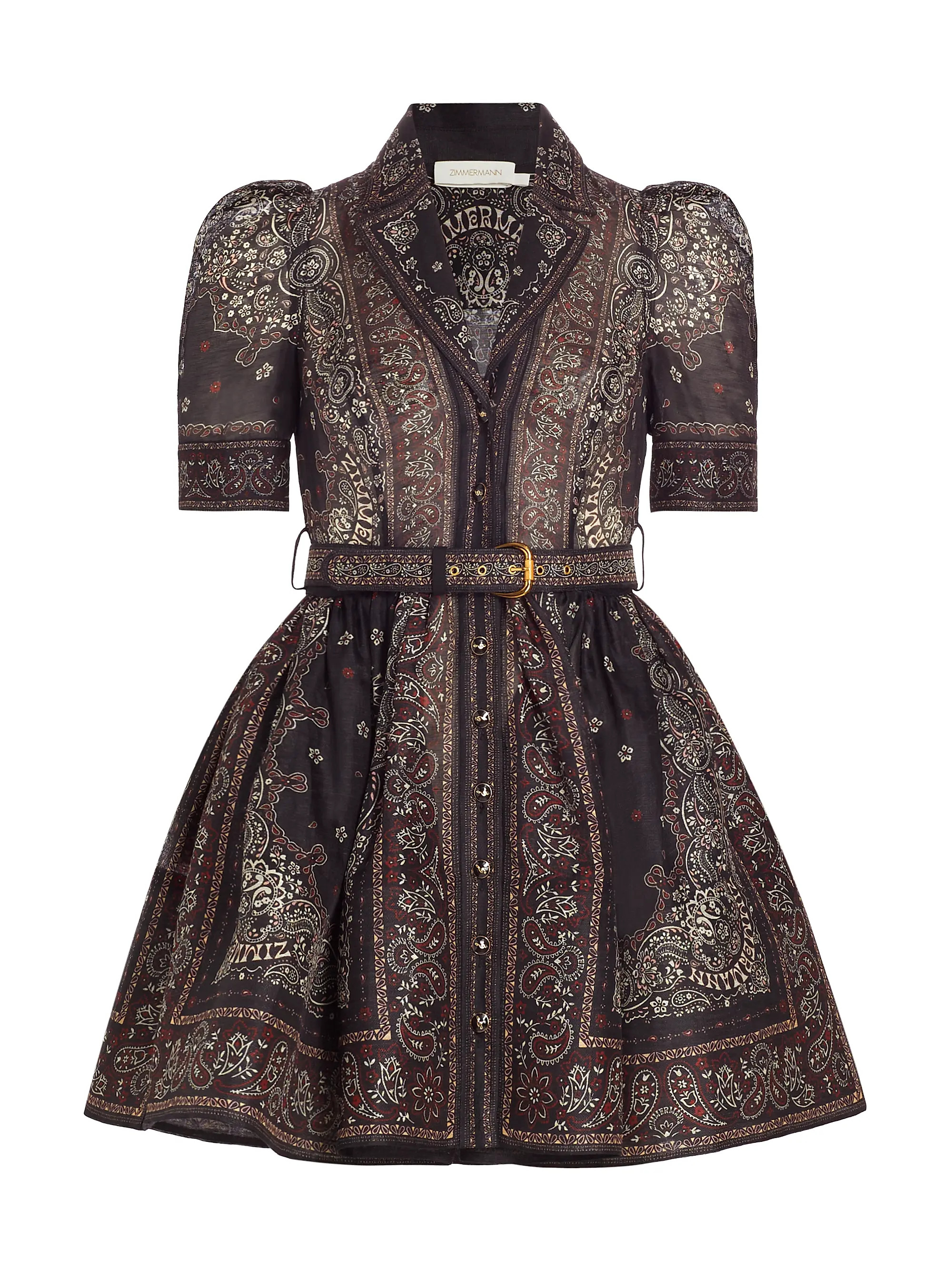 Matchmaker Paisley Linen-Silk Shirtdress | Saks Fifth Avenue