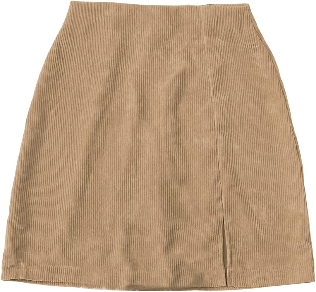 Floerns Women's Floral Print Bodycon Split Mini Skirt | Amazon (US)