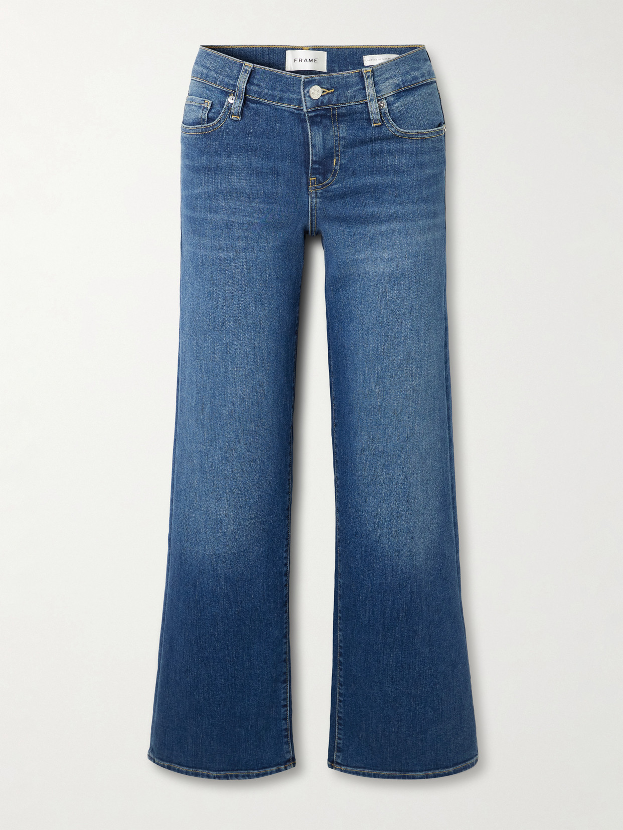 FRAME - Le Slim Palazzo Low-rise Wide-leg Jeans - Blue | NET-A-PORTER (US)
