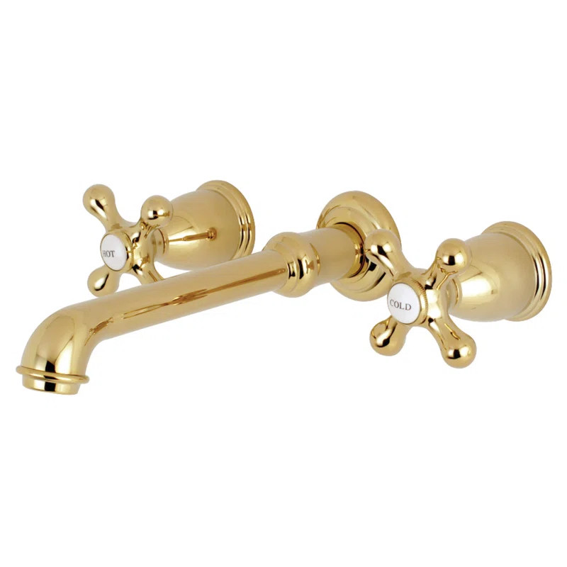 English Country Double Handle Wall Mounted Tub Spout | Wayfair North America