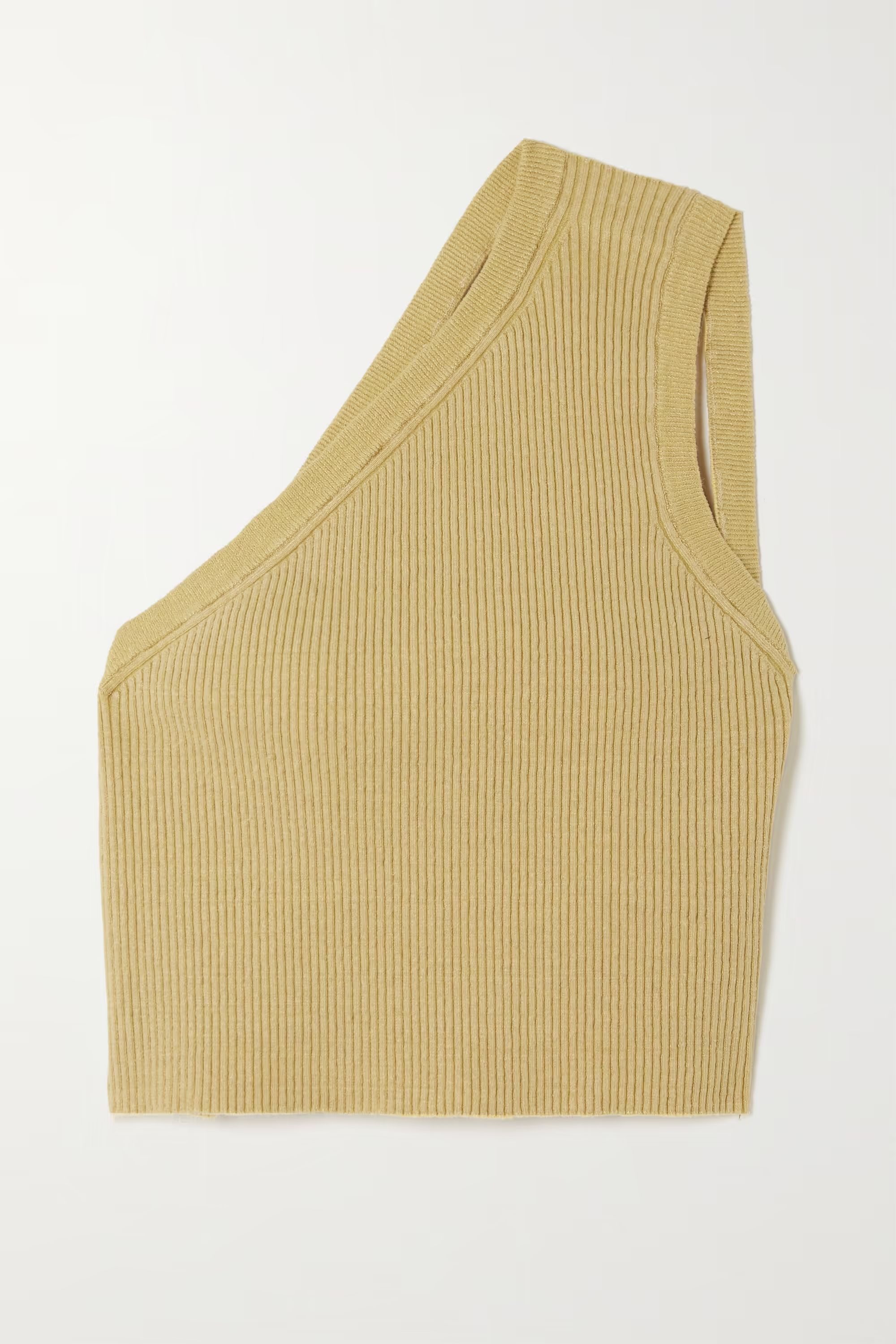 Ascu one-shoulder ribbed linen-blend top | NET-A-PORTER (UK & EU)