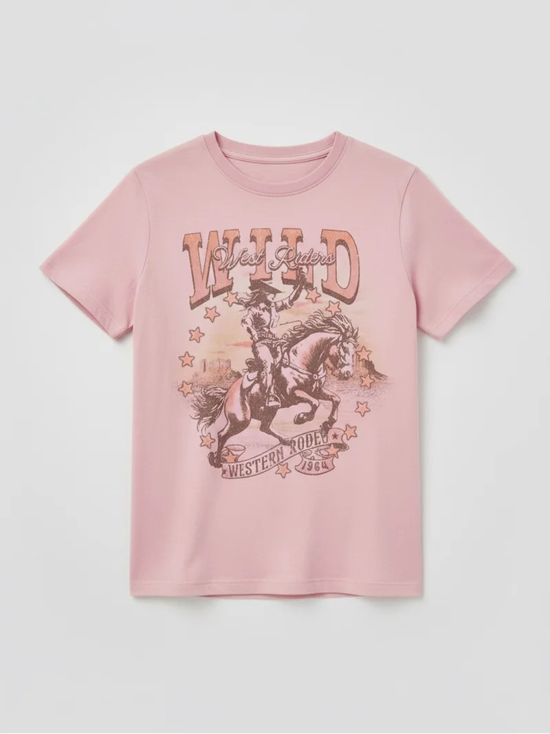 Wild West Riders Women’s Graphic Tee with Short Sleeves, Sizes XXS-XXL | Walmart (US)