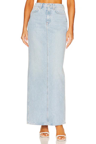 GRLFRND Amara Pencil Skirt With Back Slit in Holmby Hills from Revolve.com | Revolve Clothing (Global)