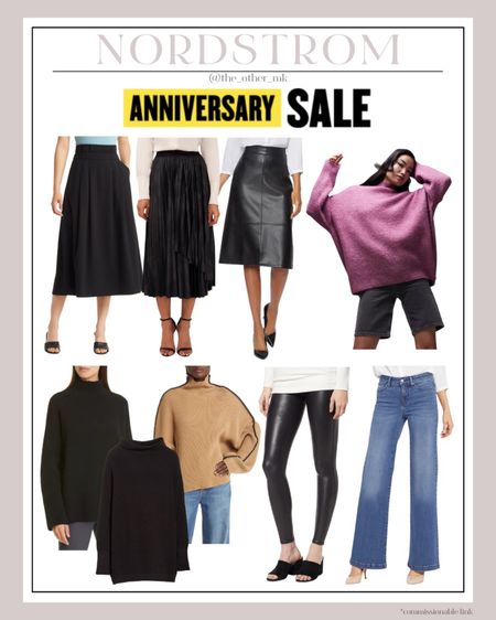 Nordstrom anniversary sale - fall fashion on sale - jeans - workwear on sale - cowl neck sweater - skirts - pleather skirt - Spanx 

#LTKsalealert #LTKxNSale #LTKstyletip