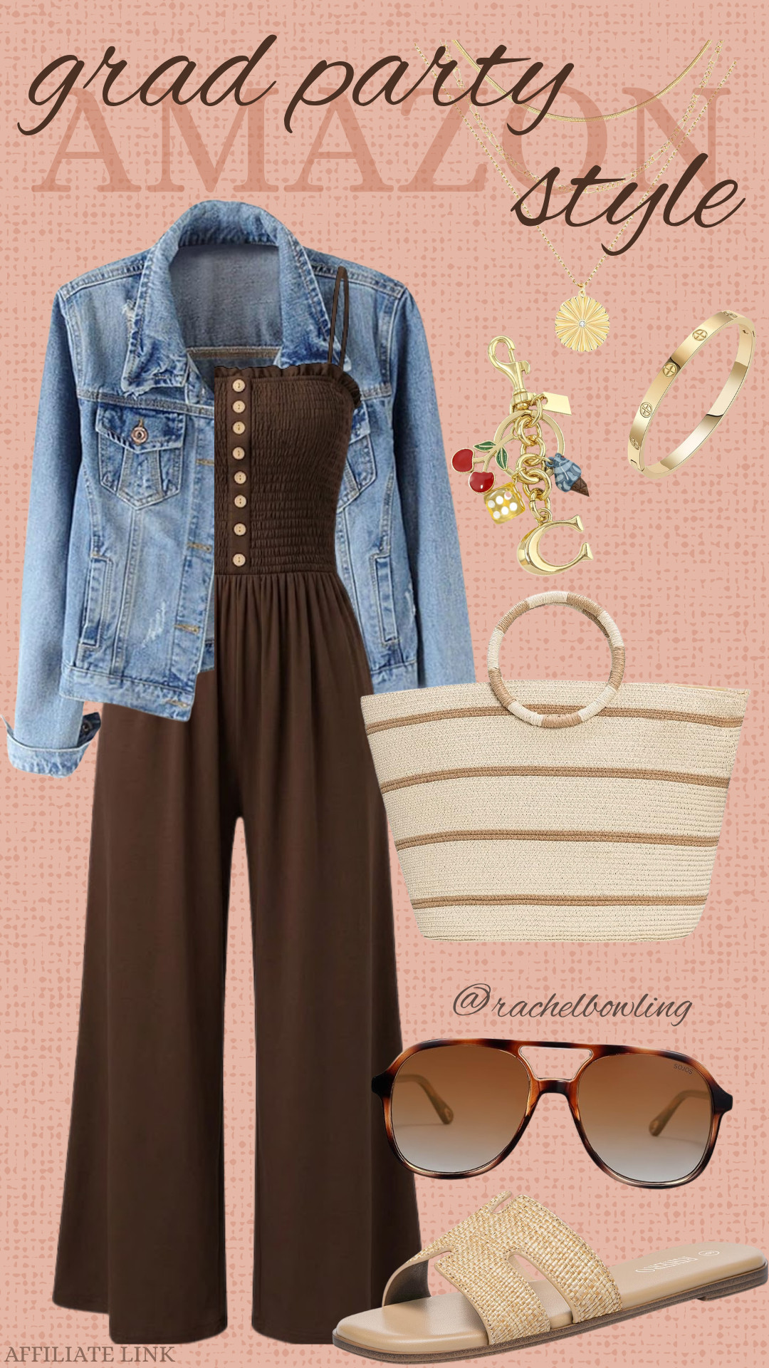 Celebrate the big day with style! Perfect for a party, the jumpsuit and denim jacket combo is both trendy and comfortable.

#GraduationOutfit #AmazonFinds #PartyReady 
#GradParty #AmazonFinds #SummerStyle

#LTKgrwm #LTKootd #LTKmomlife