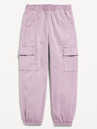 Twill Cargo Jogger Pants for Girls | Old Navy (CA)