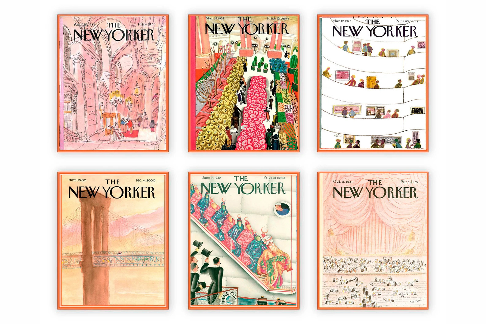 The New Yorker Magazine Covers Posters for Soft Interior | Etsy | Etsy (US)