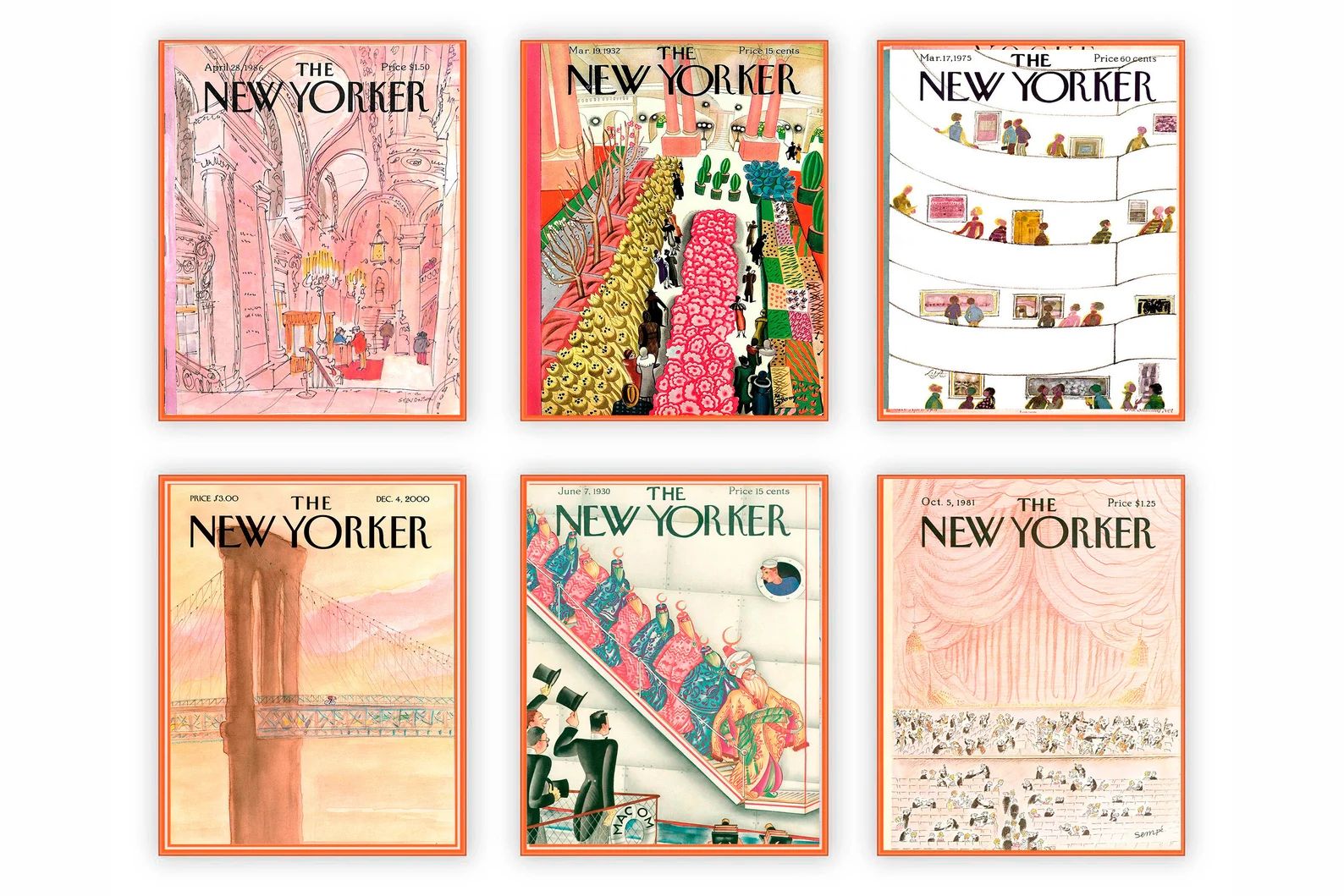 The New Yorker Magazine Covers Posters for Soft Interior | Etsy | Etsy (US)