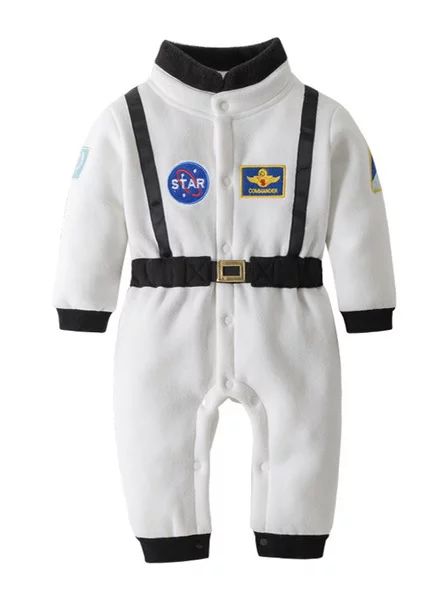 Elsky Bilo White Astronaut Fleece Jumpsuit Boy's Fancy-Dress Costume for Toddler, Toddler 12-18 M... | Walmart (US)