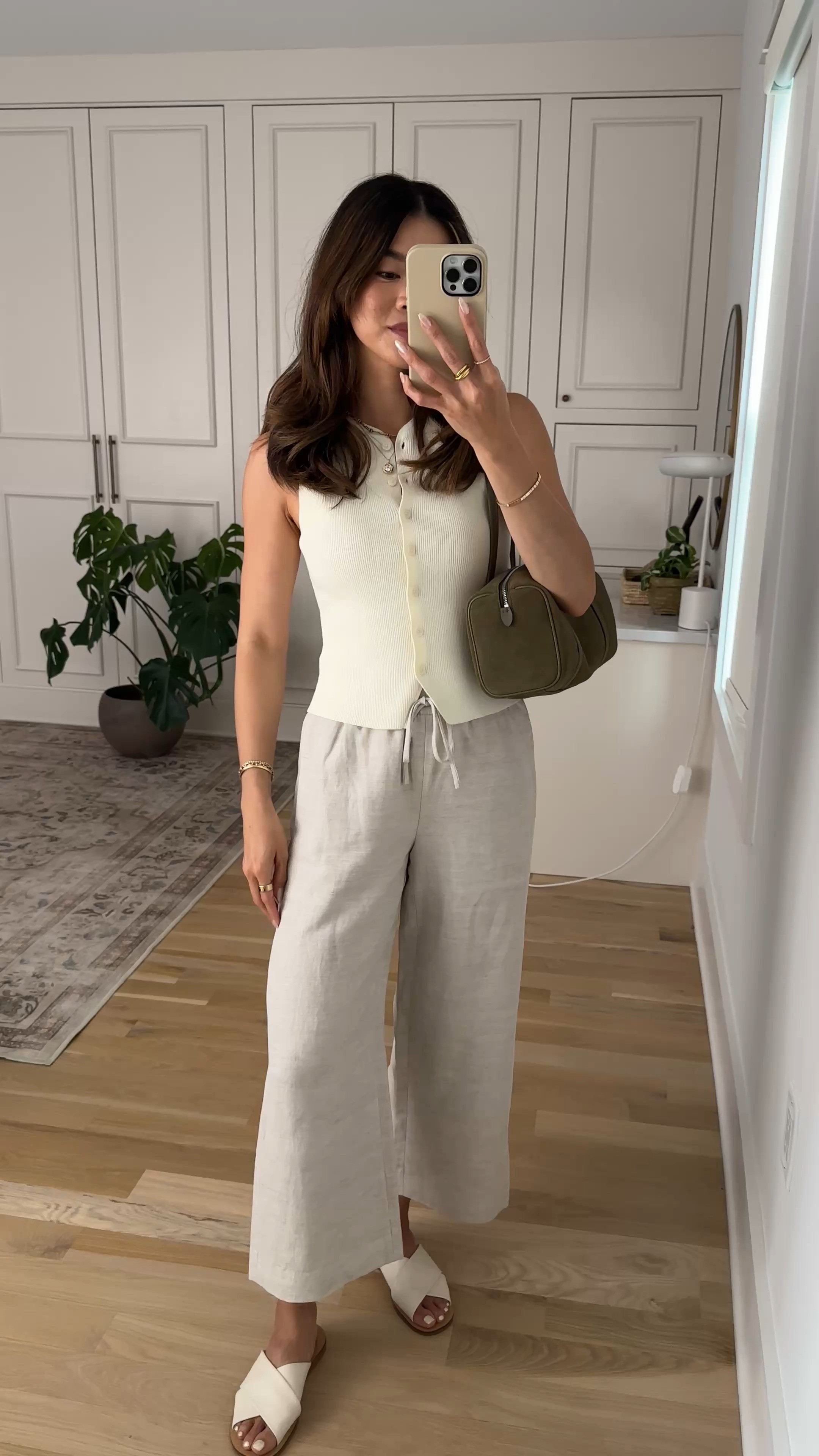 Sizing info:
•White vest size XS 
•Cropped pants size 2XS in Undyed Ecru 

petite fashion, get dressed with me, outfit inspiration, ootd, nashville outfit, Nashville influencer, petite style, vacation style, casual outfits, mom style, petite pants, spring outfits, spring outfit info, spring pants, spring outfit idea, spring top, spring bag, spring sweater tank, spring shoes, summer pants, petite pants, cropped pants, aritzia pants 

 @Aritzia 

#LTKootd #LTKSeasonal #LTKPetite