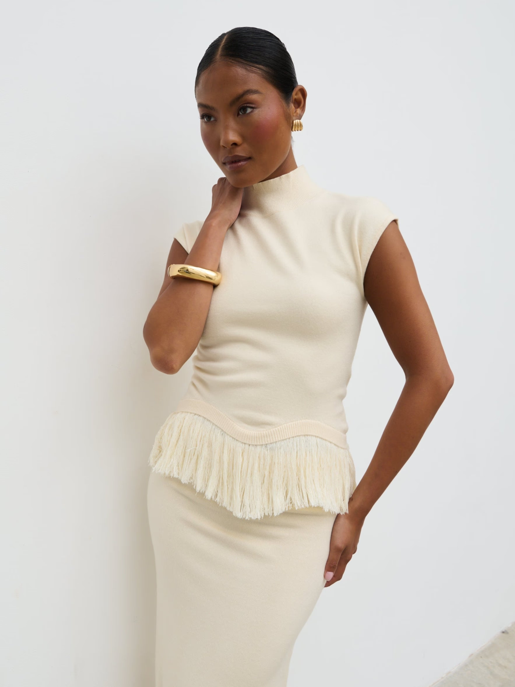 Orlendina Fringe Knit Top | Pretty Lavish (UK)