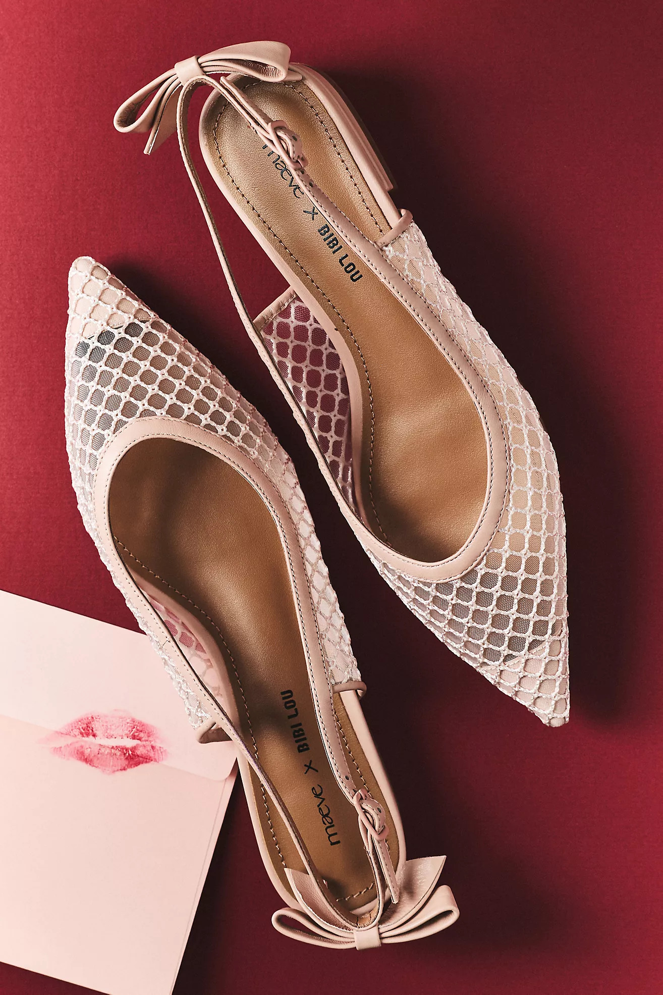 Maeve x Bibi Lou Bow Slingback Flats | Anthropologie (US)
