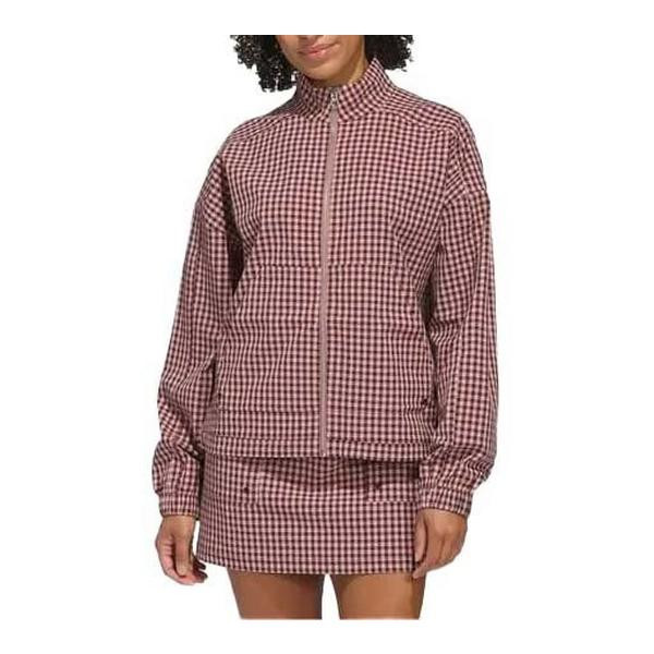 Women's adidas Ultimate365 Gingham Jacket Large Ruby | Scheels Sports