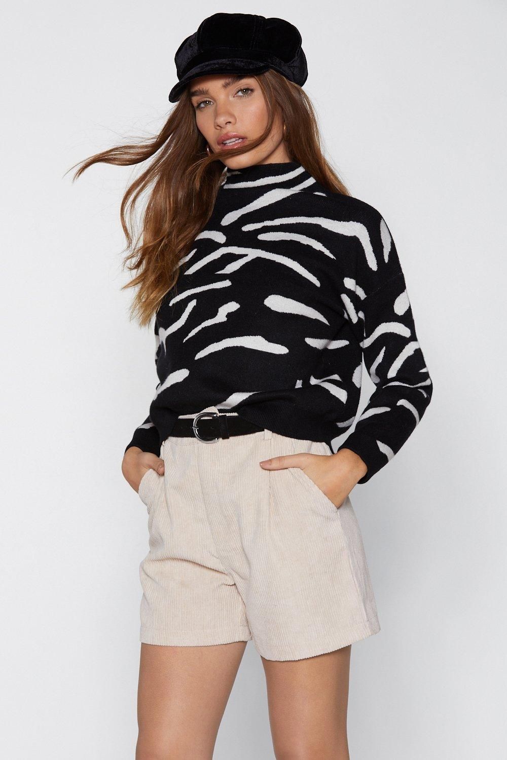 It's Not All Black and White High Neck Sweater | NastyGal (US & CA)