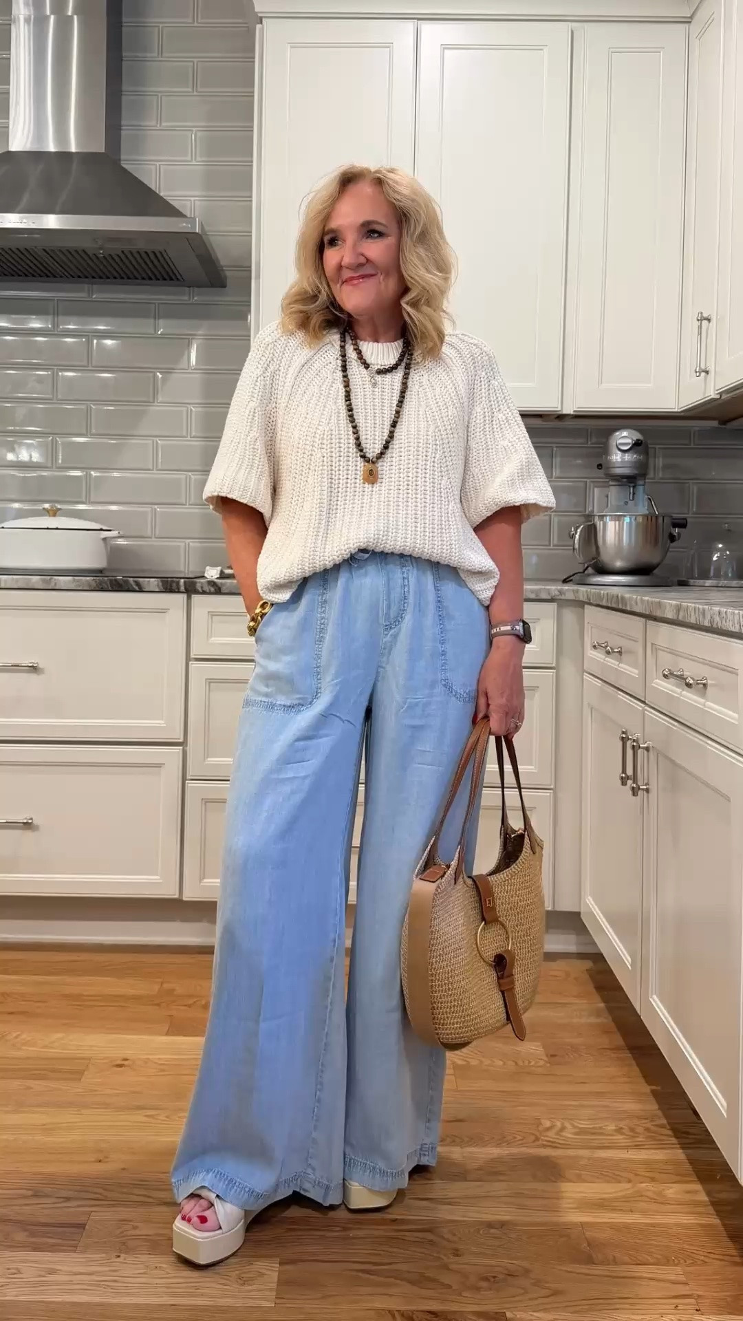 This open-knit sweater is such an easy way to make wide-leg jeans feel elevated. The relaxed texture, breezy fit, and light-wash denim create a comfortable look that’s perfect for warm-weather days.

💡 LTK MADE EASY
❤️ Heart = Support my posts!
🔖 Save = Get sale & restock alerts
📋 Lists = Keep favorites organized
📲 Share = Send lists and products to a friend. Hello, Christmas List!
💬 Comment = Ask me anything about what I'm wearing.:-)

#LTKootd #LTKWorkwear #LTKOver40