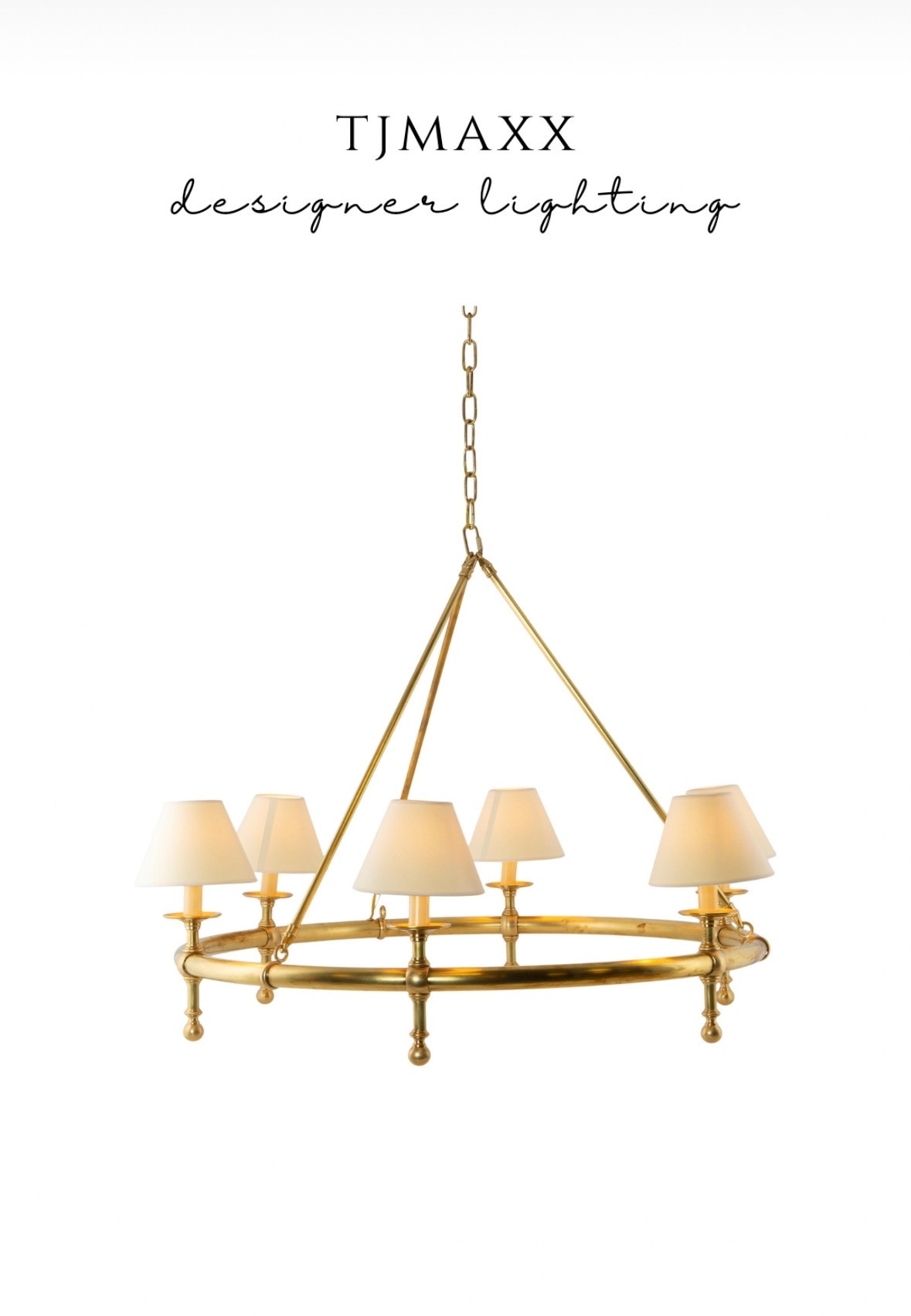 Tjmqxx steal! Classic designer ring chandelier on sale! ✨😍 Chapman meyers lighting, visual comfort sale 

#LTKStyleTip #LTKHome #LTKSaleAlert
