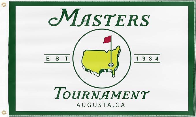 Masters Flag Golf Flag Golf Decor Vivid Color Premium College Masters Party Room Indoor Dorm Bann... | Amazon (US)