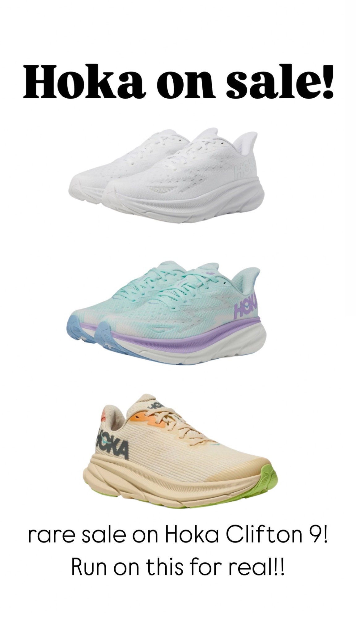 RARE sale on Hokas!! 🏃🏼 Snag your size!! 