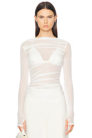 Draped Boatneck Top | FWRD 