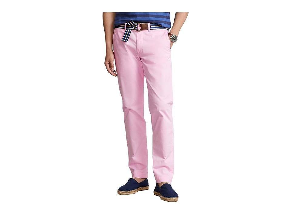 Polo Ralph Lauren Stretch Straight Fit Chino Pants Men's Clothing Carmel Pink : 34 32, Twill/Elastane/Cotton | Zappos