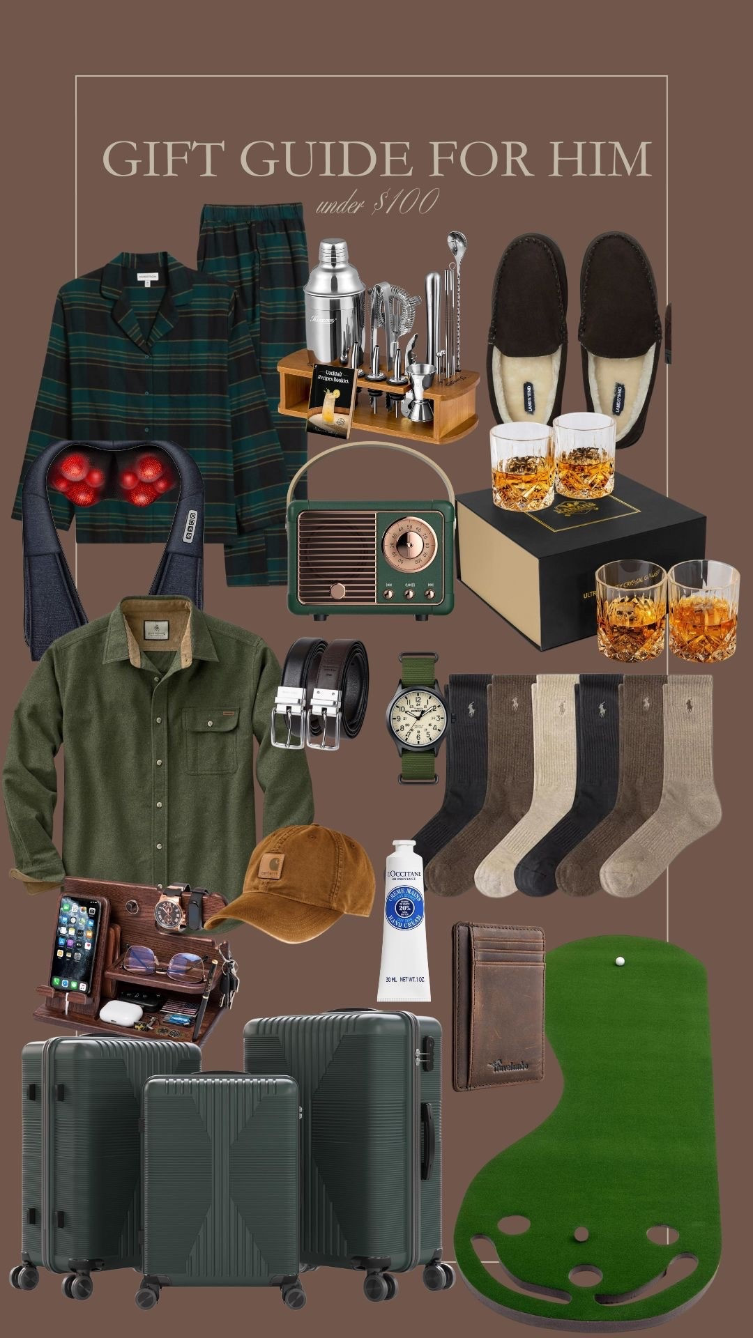 Gift guide for him, under $100! Men’s gift guide, holiday gift guide, gifts for him, affordable gift guide  

#LTKGiftGuide #LTKMens #LTKHoliday