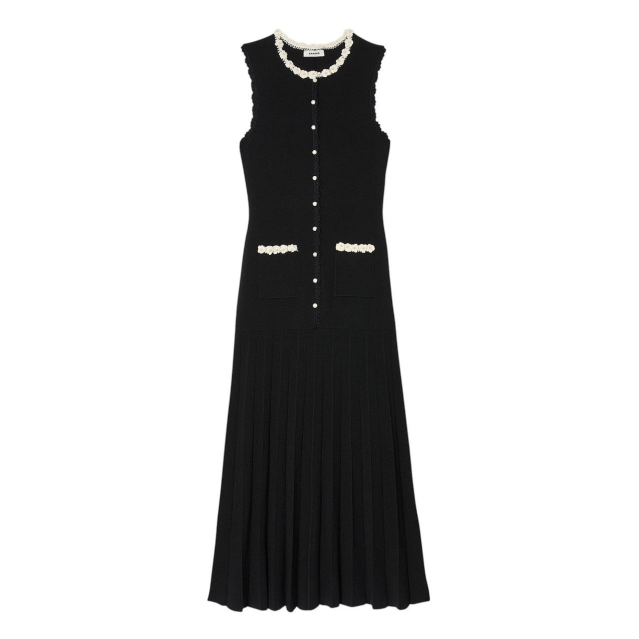 Crochet Embellished Flared Dress | Brown Thomas (IE)
