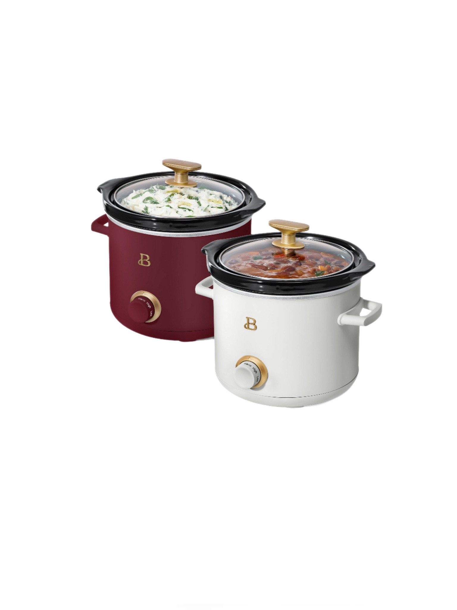 Beautiful 2 qt Slow Cooker Set, 2-Pack, White Icing and Merlot by Drew Barrymore, 19340, 1000 W

#LTKHolidaySale #LTKHoliday #LTKGiftGuide