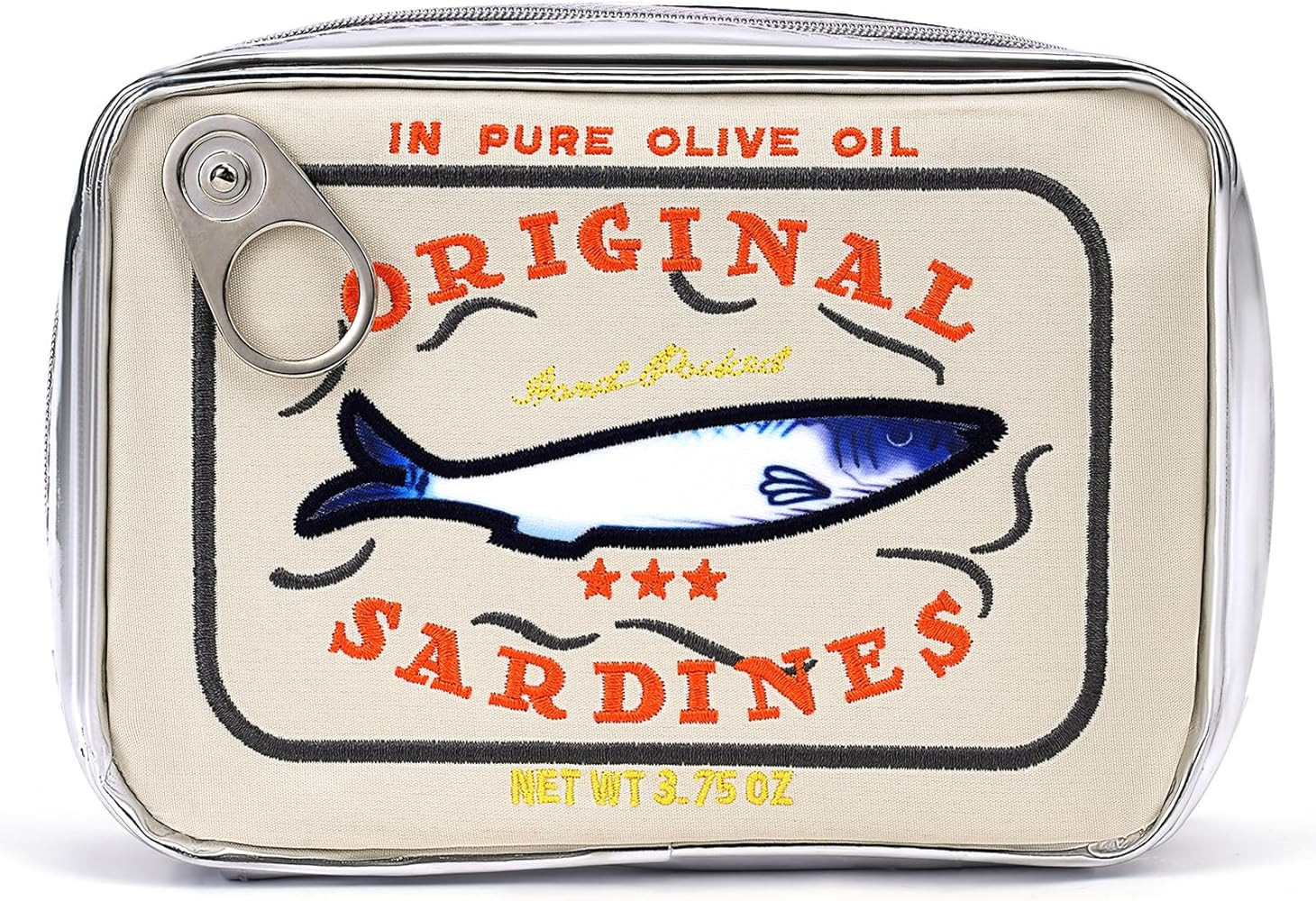 Cessfle Canned Sardines Makeup Bag, Funny Sardine Tin Fish Cosmetic Bag, Creative Cute Makeup Bag... | Amazon (US)