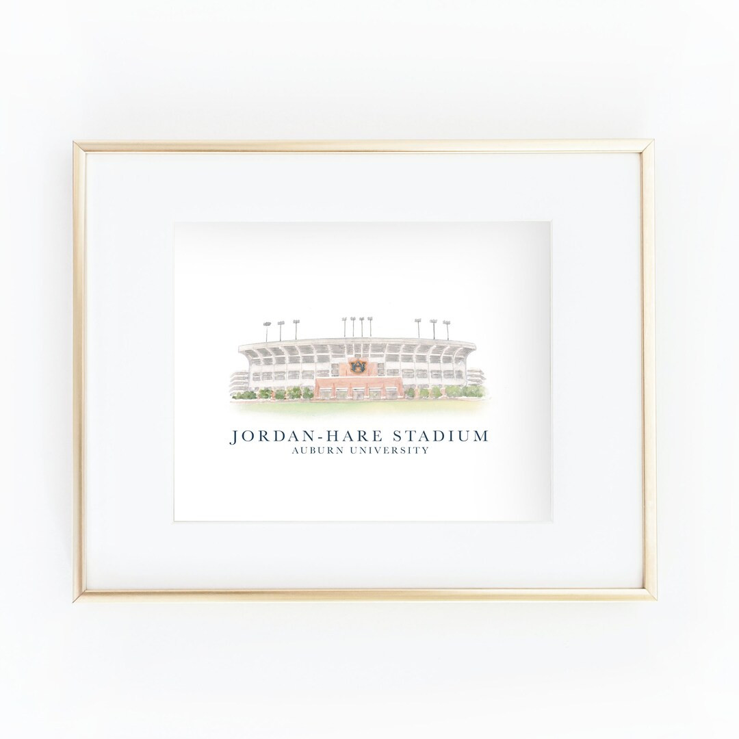 Auburn University Jordan-Hare Stadium print | Etsy (US)