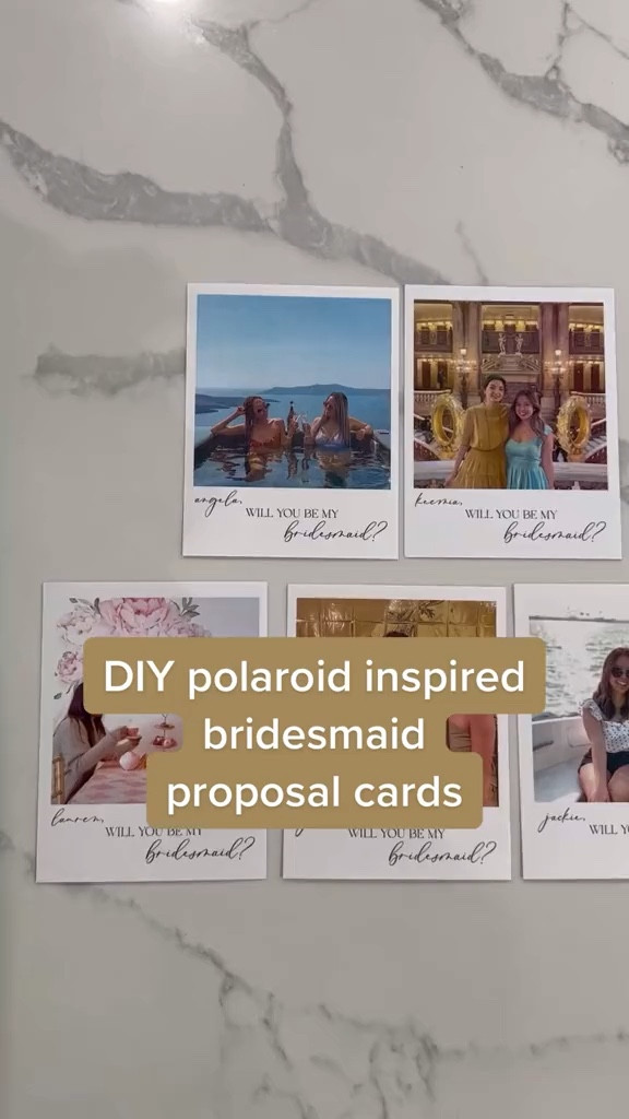DIY polaroid inspired bridesmaid proposal cards! I used procreate, but it's honestly so simple you can probably do it other free programs/apps!

#LTKWedding