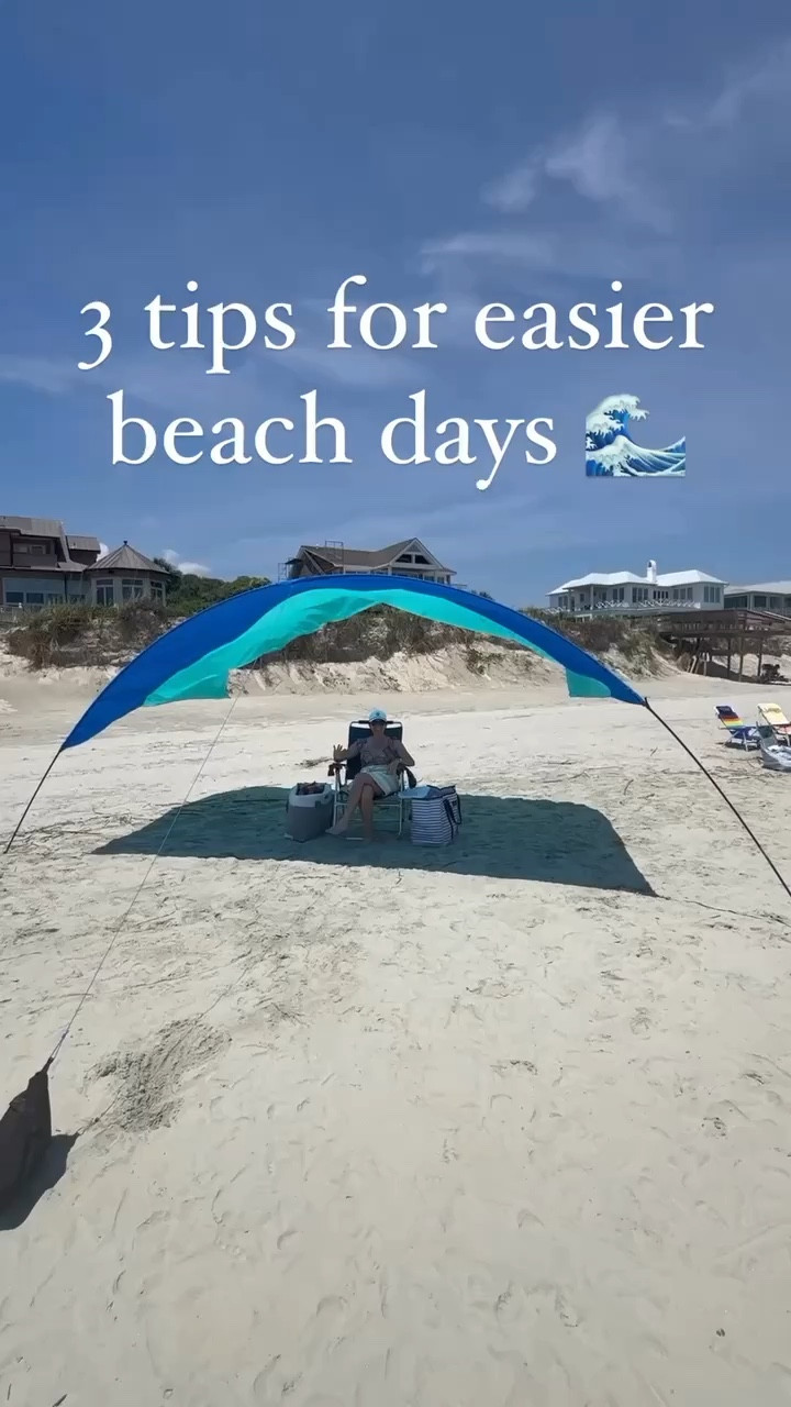 3 tips for easier beach days (from someone who goes often!)

🛍️Pack items in separate bags as much as possible. Trust me, when your kids are hungry and come for the beach bag with their sandy hands, it’s nice to be able to contain them to the snack bag as opposed to having them rummage through everything. 

☀️Get yourself a @shibumishade! This thing is incredible. It is super lightweight (under 4 lbs!), works WITH the wind, and is so easy to set up! I can do it in around 3 minutes. Shibumi just came out with their new Quiet Canopy!! This features a new fabric with added stretch which makes it much quieter in high winds. You might be asking ‘What happens if there’s no wind?’ You’re going to have enough breeze at the beach 90% of the time, but in those off moments, they make a super handy attachment called the Wind Assist that you can clip to the back corners to keep things flowing. (Ps- I have a discount code!!  - ‘NaptimeKitchen10’). 

🏖️Throw some baby powder in a sock for a super quick way to get dry sand off your skin before you leave! I store the sock in a ziplock and use it all summer long!

**Shibumi Shade will be refunding three random orders who use my code this week, so if you were thinking about getting one now is the time!

#shibumipartner AD