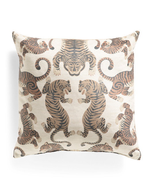 22x22 Tabby Tiger Pillow | TJ Maxx